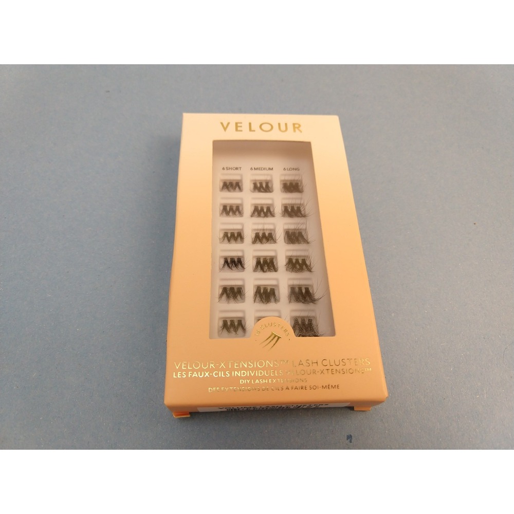 VELOUR Volume Lash Clusters Extra Volume Natural Lash Extensions 18ct Black
